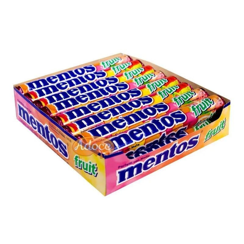 PERFETTI MENTOS SLIM BOX FRUIT MIX  DP 12X24G